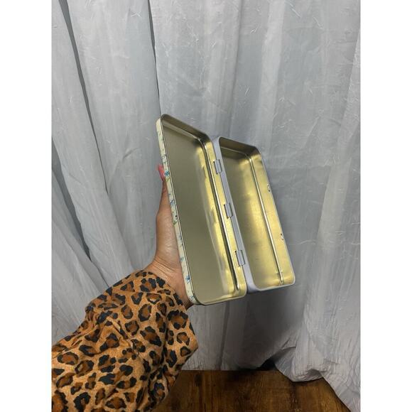 Vintage VHTF Metal Hinged Boxes Box Cat Kitten Tabby Debby Cook htf ~7.5x3.75" - Picture 9 of 9